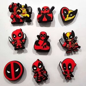 Deadpool croc charms
